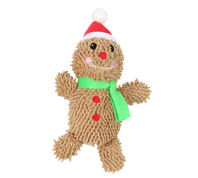 Christmas Gift Dog Plush Santa Reindeer Gingerbread Man Bear Dog Toy Uk Seller