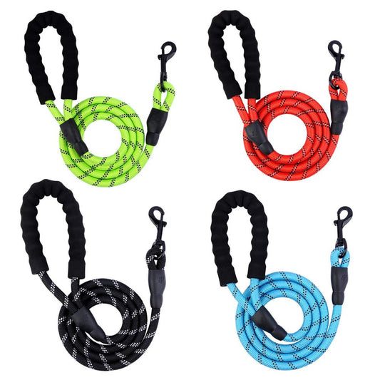 Rope Dog Lead Ideal For Medium And Large Dogs - Soft Grip Handle