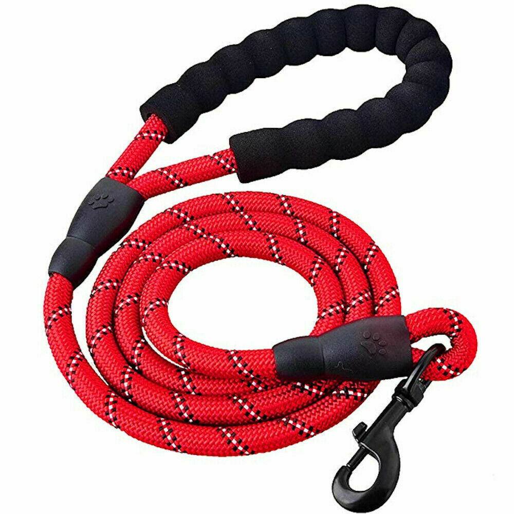 Rope Dog Lead Ideal For Medium And Large Dogs - Soft Grip Handle