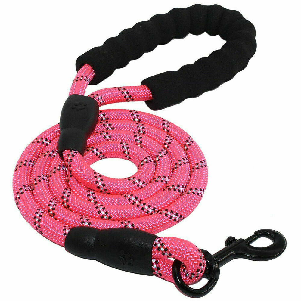 Rope Dog Lead Ideal For Medium And Large Dogs - Soft Grip Handle